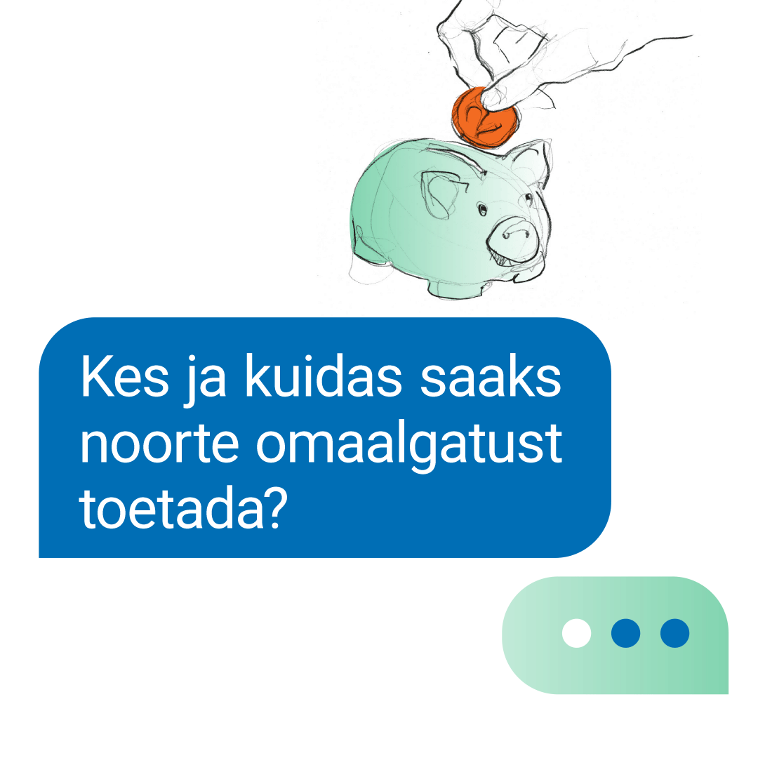 Jutumullidega liikuv pilt, millel on küsimus "kes ja kuidas saaks noorte omaalgatust toetada".