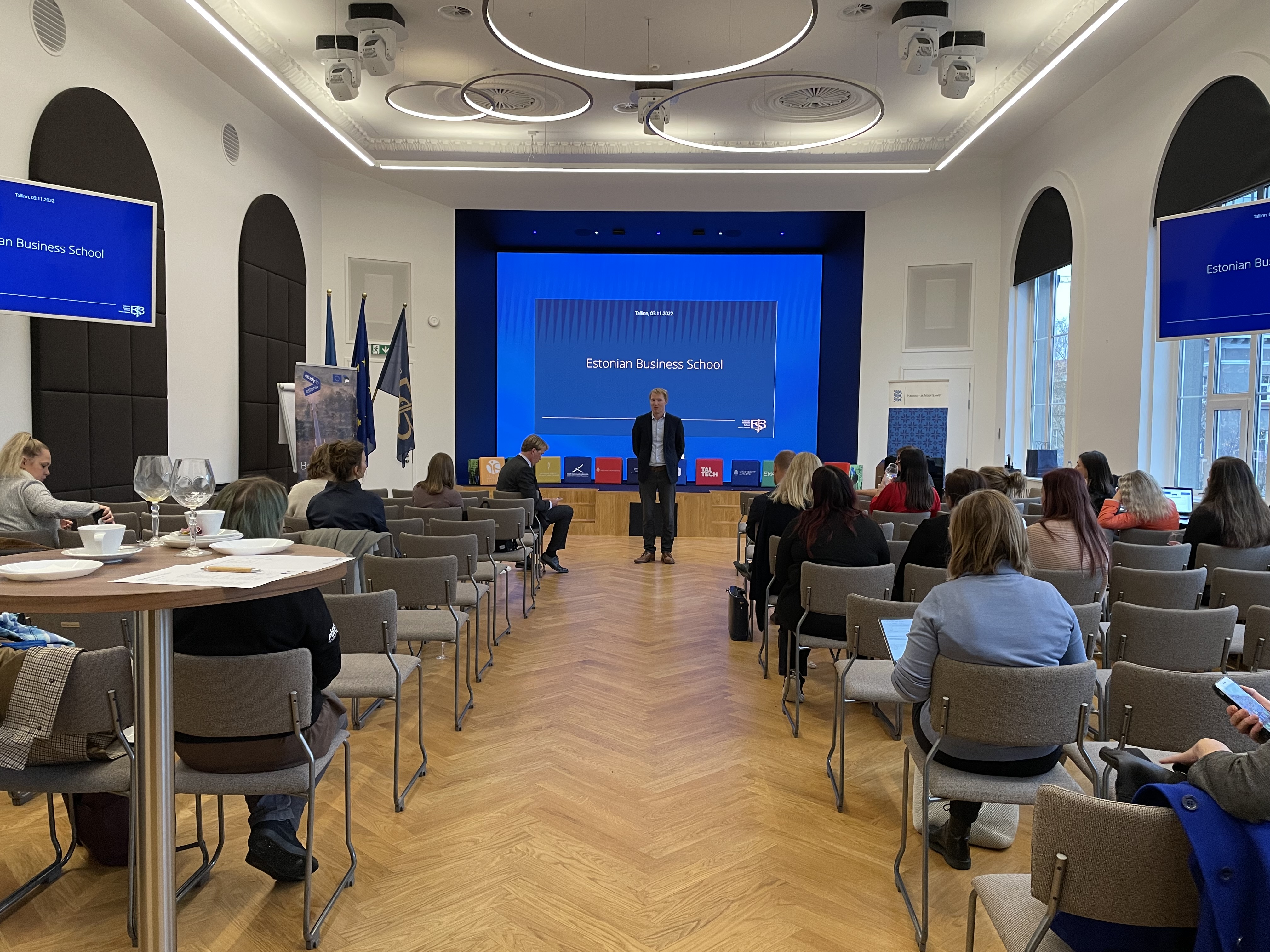 The seminar was opened by Eero Loonurm (Head of Study in Estonia). Photo: Piret Puuorg
