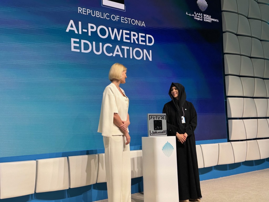Global Future Fit Award, fotol Liina Kanter ja her highness sheikha latifa bint mohammed bin rashid al maktoum